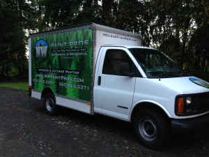 Box Van Graphics for NW Paint Pros of Clearview, Washington.