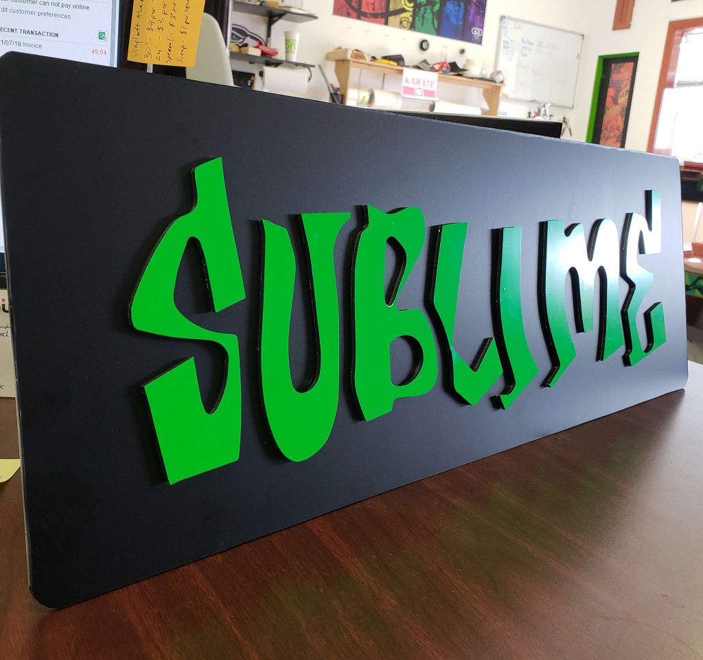 Custom 3D Sign - Sublime