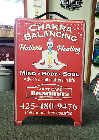 Chakra Balancing Sandwich Sign